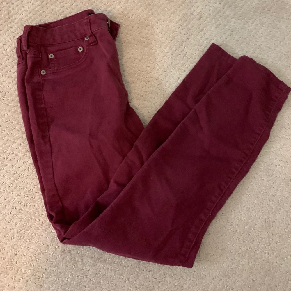 Dark red pants